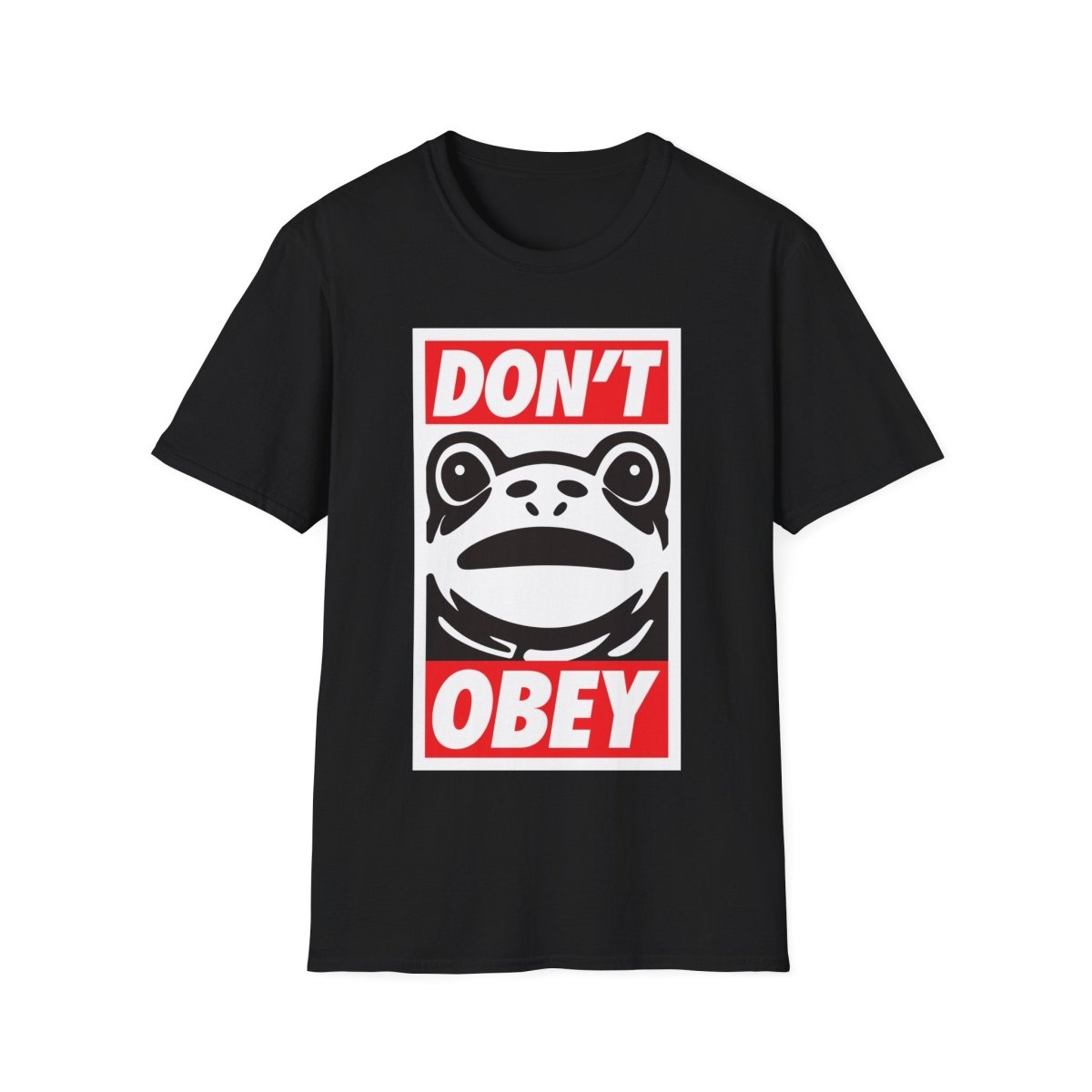 Free Oppression - T-Shirt - Don’t Obey – Anti - Authoritarian Frog T-Shirt