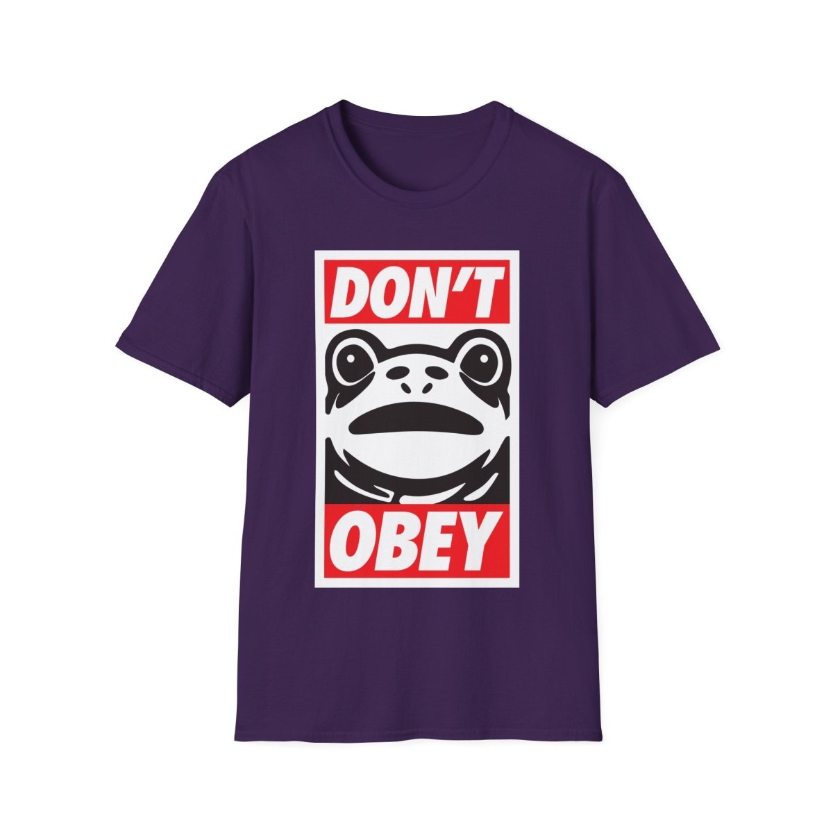 Free Oppression - T-Shirt - Don’t Obey – Anti - Authoritarian Frog T-Shirt