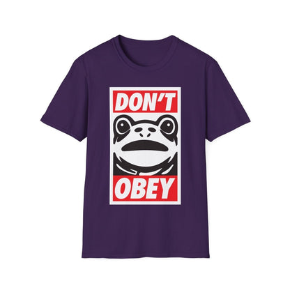 Free Oppression - T-Shirt - Don’t Obey – Anti - Authoritarian Frog T-Shirt