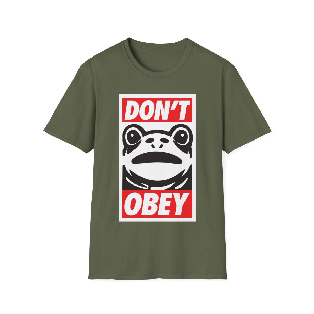 Free Oppression - T-Shirt - Don’t Obey – Anti - Authoritarian Frog T-Shirt