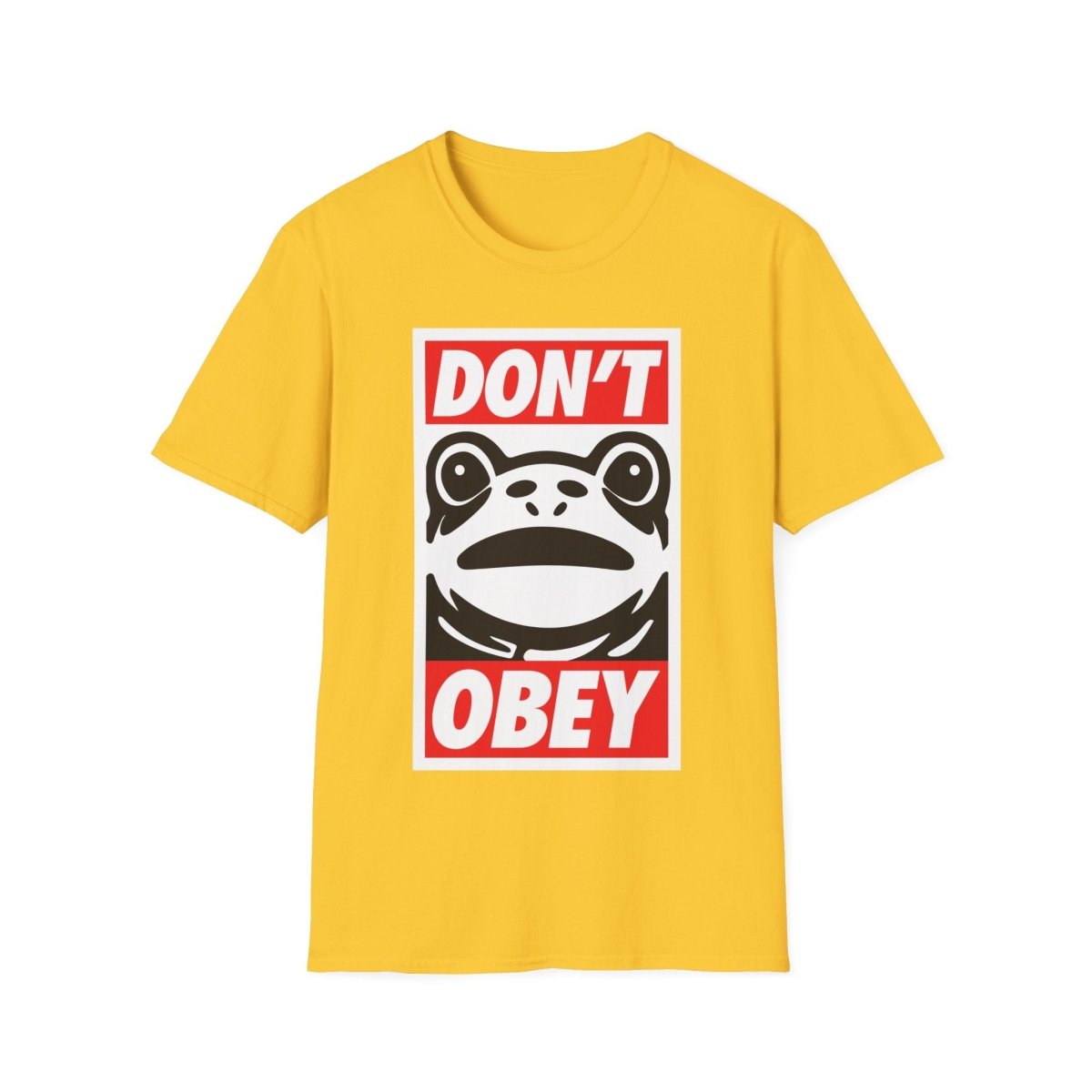 Free Oppression - T-Shirt - Don’t Obey – Anti - Authoritarian Frog T-Shirt