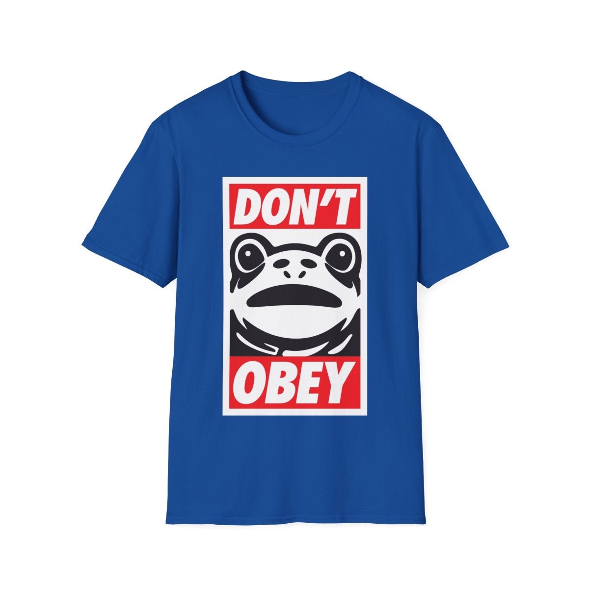 Free Oppression - T-Shirt - Don’t Obey – Anti - Authoritarian Frog T-Shirt
