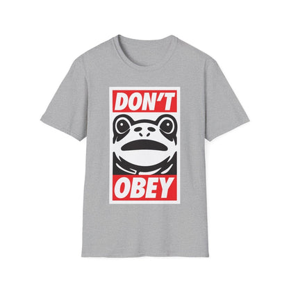 Free Oppression - T-Shirt - Don’t Obey – Anti - Authoritarian Frog T-Shirt