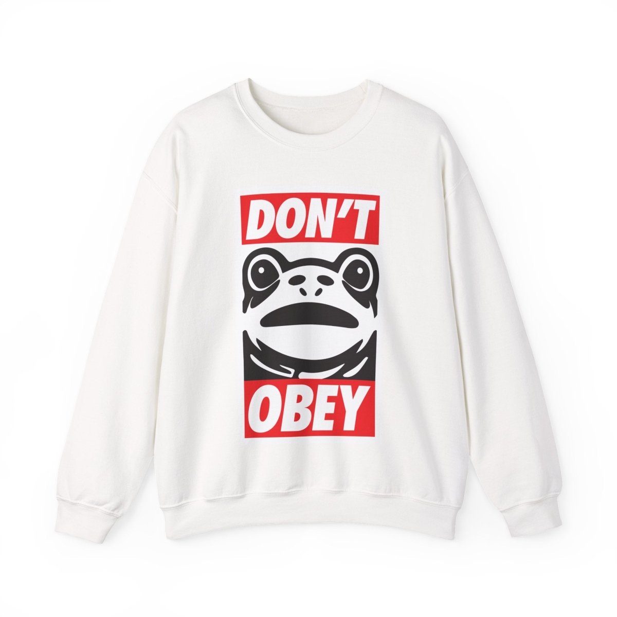 Free Oppression - Sweatshirt - Don’t Obey – Anti - Authoritarian Portland Frog Protest Sweatshirt