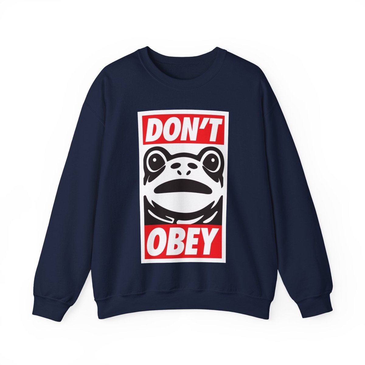 Free Oppression - Sweatshirt - Don’t Obey – Anti - Authoritarian Portland Frog Protest Sweatshirt