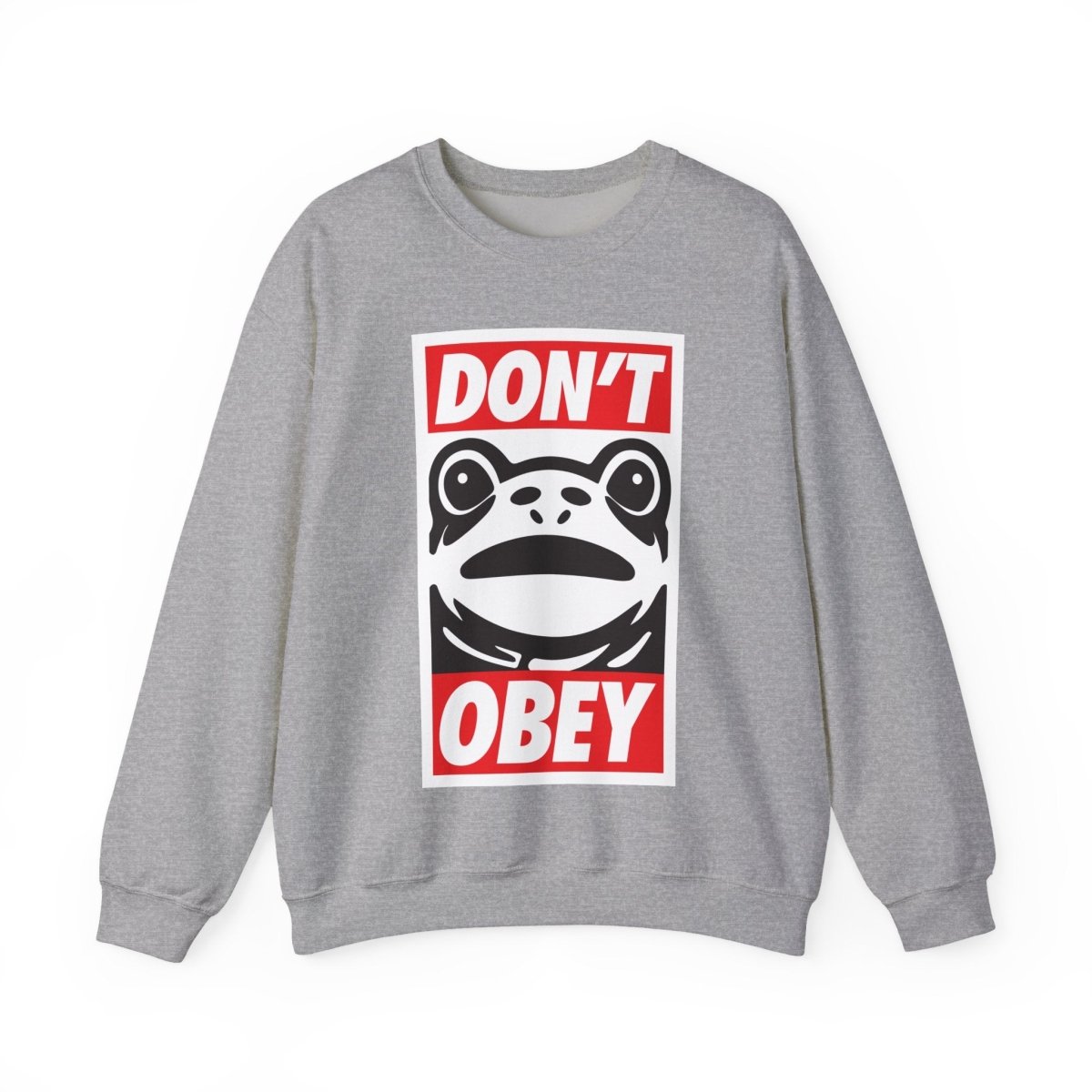 Free Oppression - Sweatshirt - Don’t Obey – Anti - Authoritarian Portland Frog Protest Sweatshirt