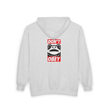 Free Oppression - Hoodie - Don't Obey Unisex – Anti Authoritarian Full Zip Hoodie