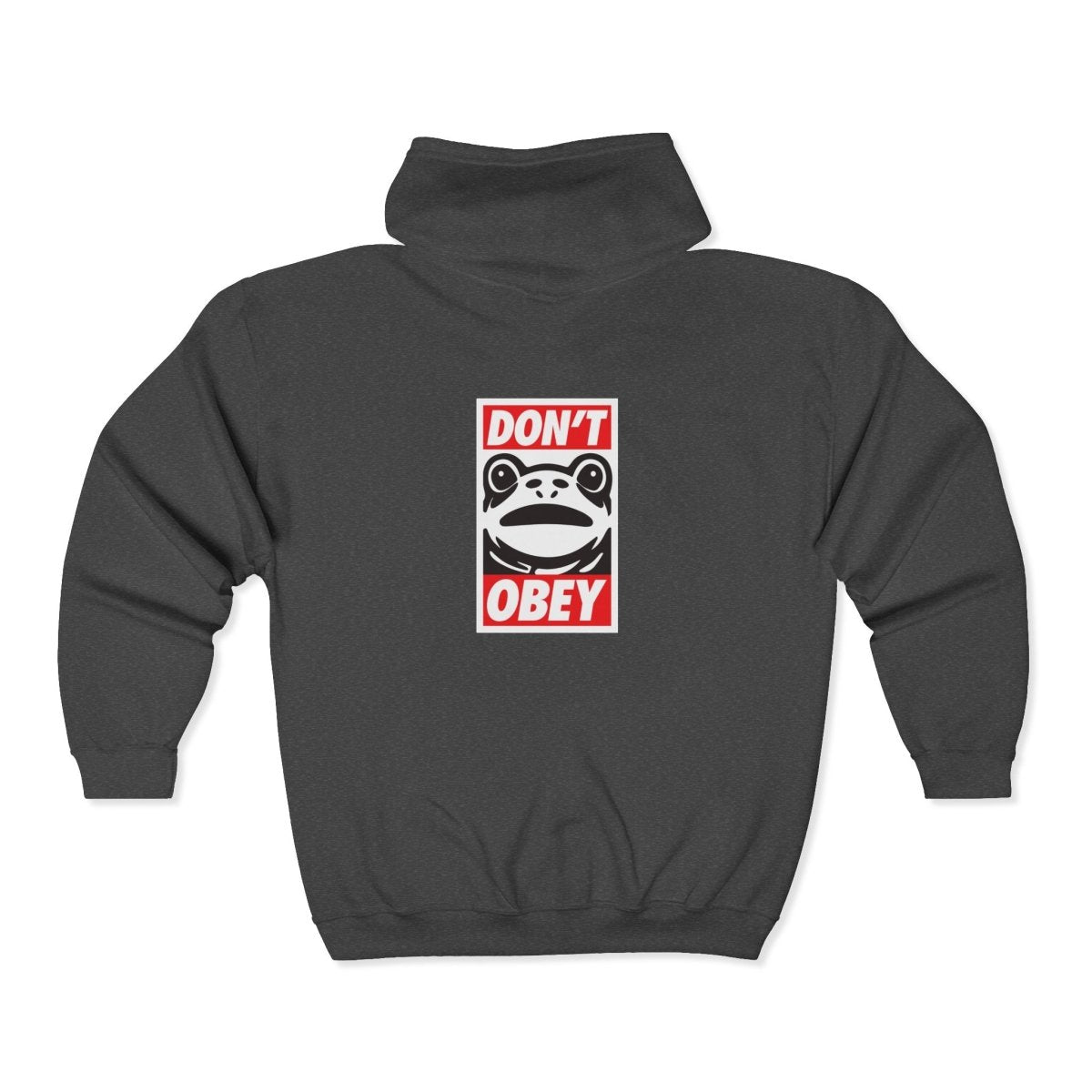 Free Oppression - Hoodie - Don't Obey Unisex – Anti Authoritarian Full Zip Hoodie