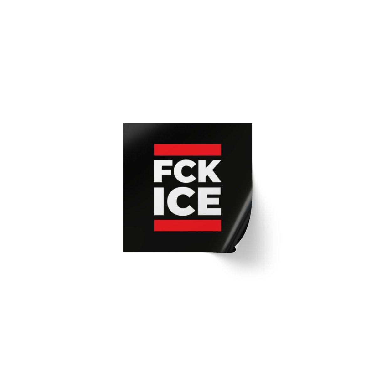 Free Oppression - Sticker Roll - FCK ICE - Square Vinyl Sticker Label Rolls - Anti Trump Protest "No Kings" Antifascist Decals