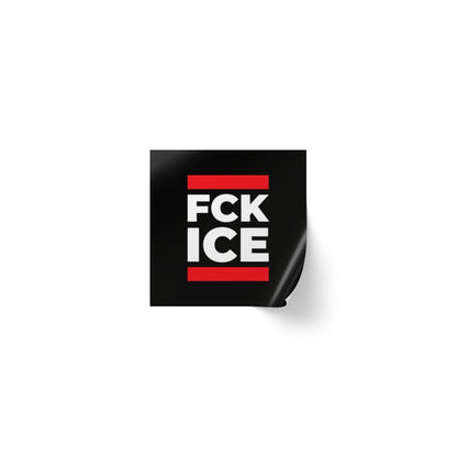Free Oppression - Sticker Roll - FCK ICE - Square Vinyl Sticker Label Rolls - Anti Trump Protest "No Kings" Antifascist Decals