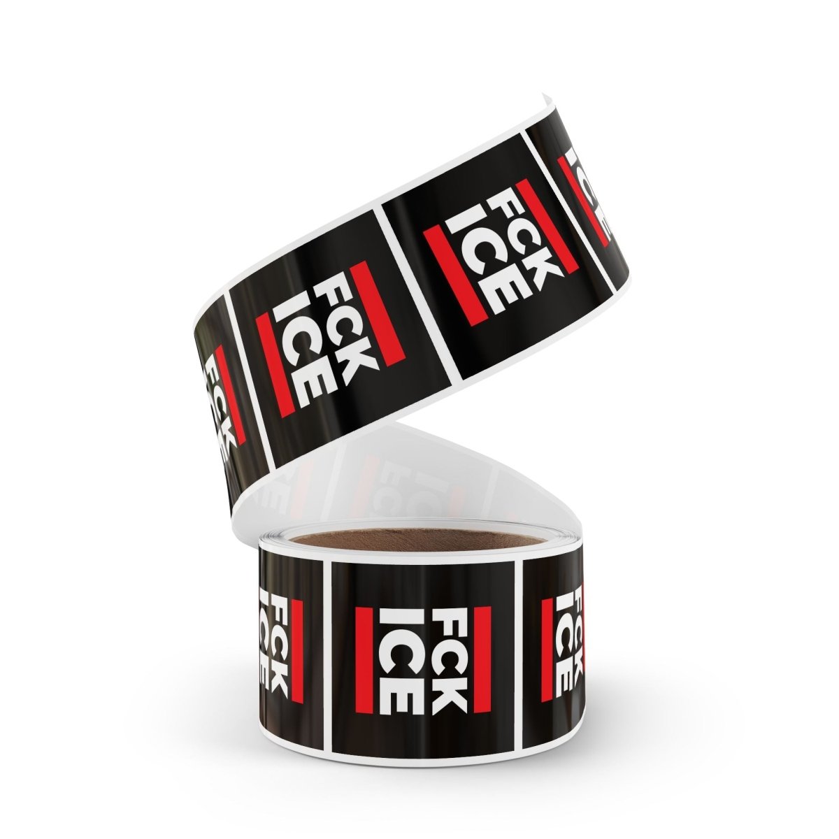 Free Oppression - Sticker Roll - FCK ICE - Square Vinyl Sticker Label Rolls - Anti Trump Protest "No Kings" Antifascist Decals