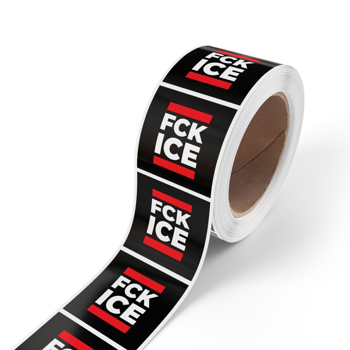 Free Oppression - Sticker Roll - FCK ICE - Square Vinyl Sticker Label Rolls - Anti Trump Protest "No Kings" Antifascist Decals