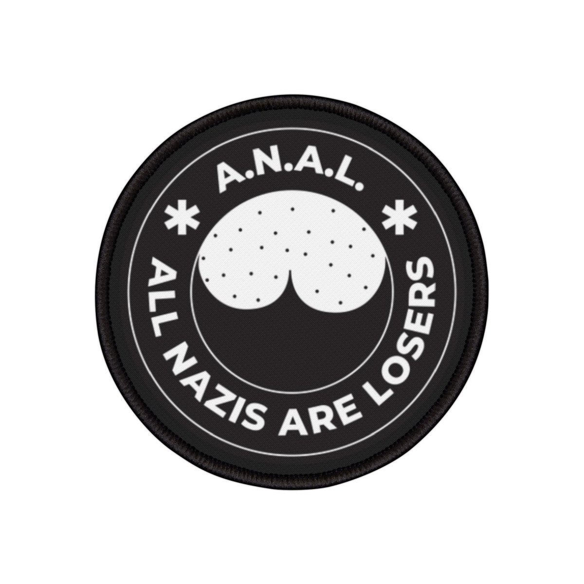 Free Oppression - Accessories - All Nazis Are Losers A.N.A.L. - Iron - On Patch