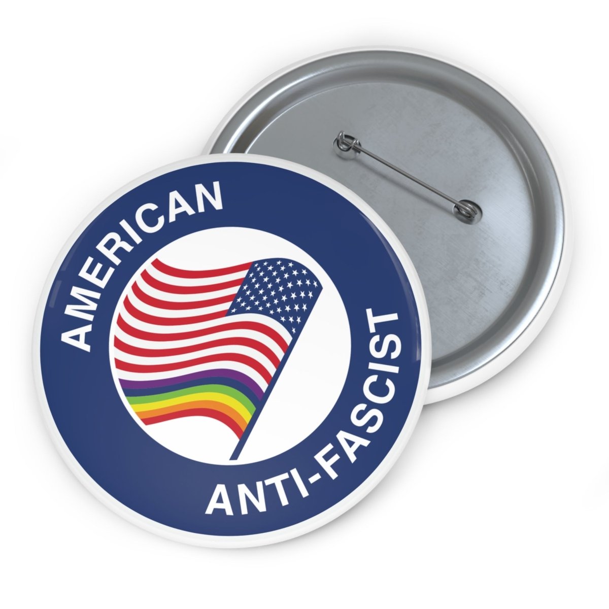 Free Oppression - Accessories - American Anti - Fascist Pin Button – Pro - Democracy Pride Badge, Political Activist Accessory for Equality & Freedom
