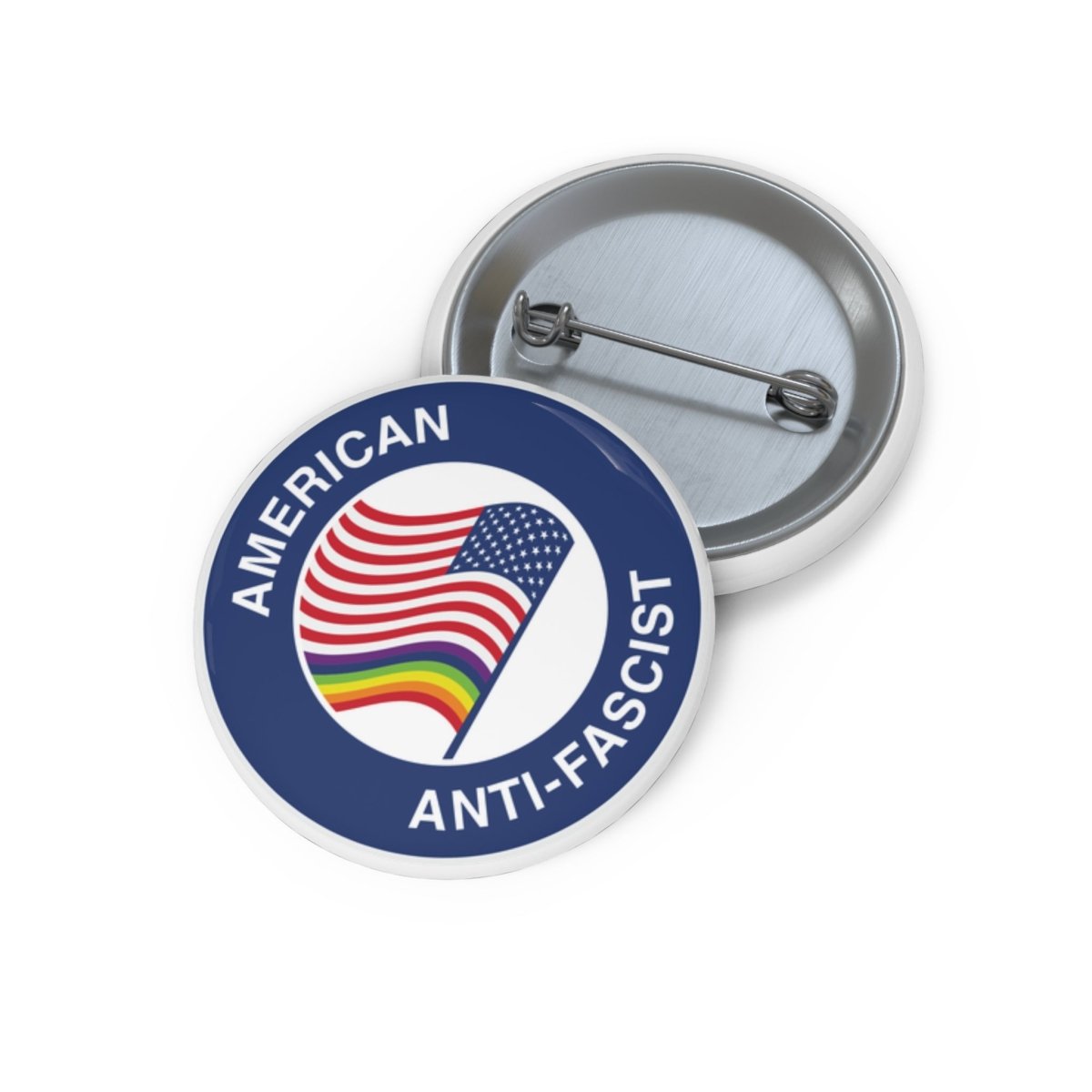 Free Oppression - Accessories - American Anti - Fascist Pin Button – Pro - Democracy Pride Badge, Political Activist Accessory for Equality & Freedom