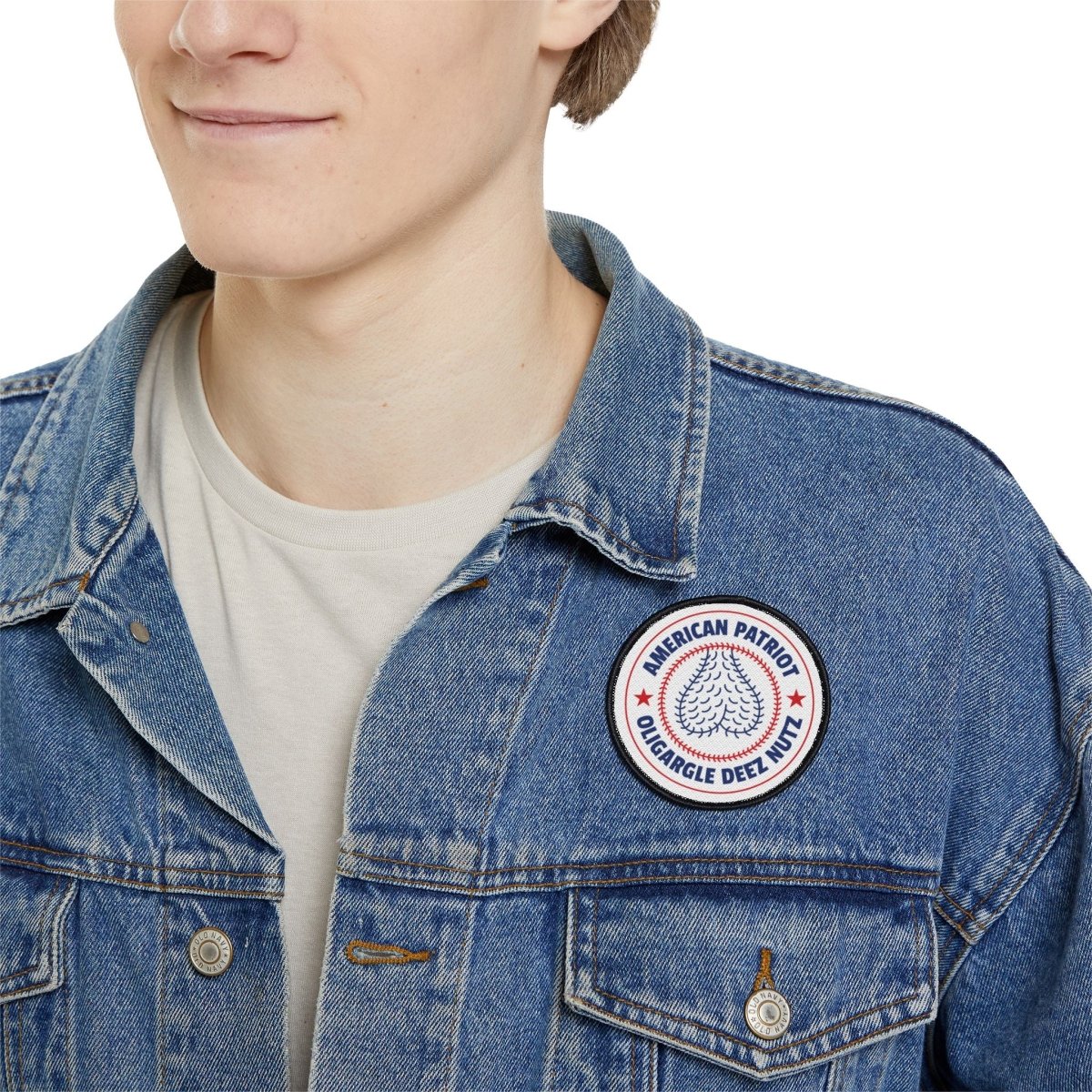 Free Oppression - Accessories - American Patriot Oligargle Deez Nutz - Iron - On Patch