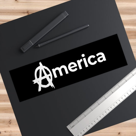Free Oppression - Bumper Sticker - America Anarchy "A" – Bumper Sticker