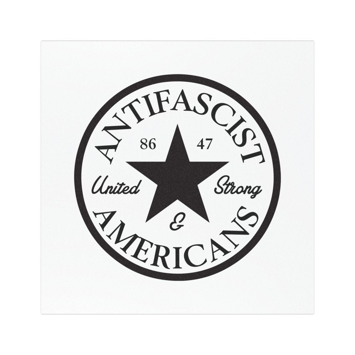 Free Oppression - Car Magnet - Antifascist Americans - Car Magnet - United & Strong No Kings Protest Bumper Sign