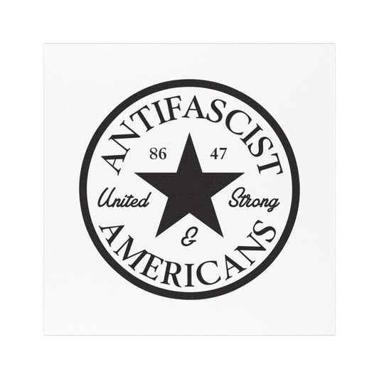 Free Oppression - Car Magnet - Antifascist Americans - Car Magnet - United & Strong No Kings Protest Bumper Sign