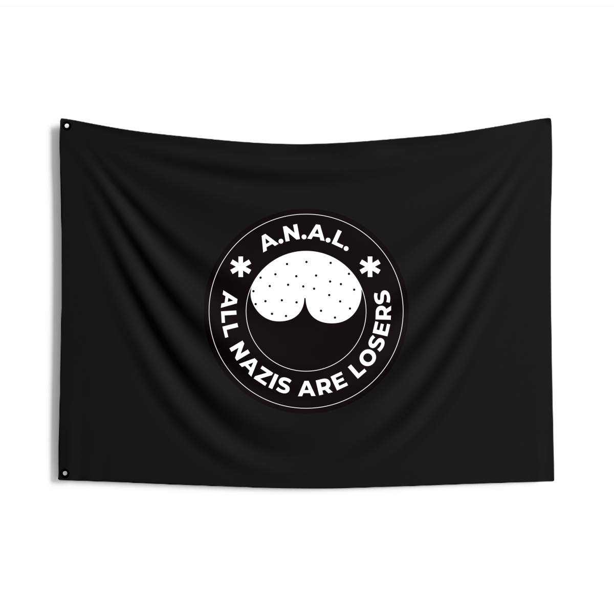 Free Oppression - Home Decor - All Nazis Are Losers A.N.A.L. Double Sided Flag