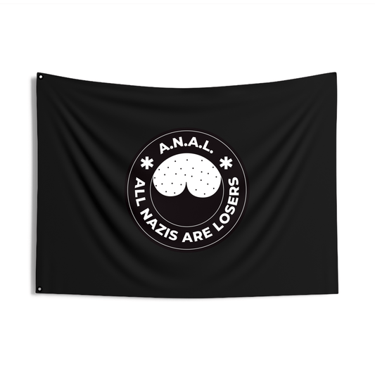 Free Oppression - Home Decor - All Nazis Are Losers A.N.A.L. Double Sided Flag