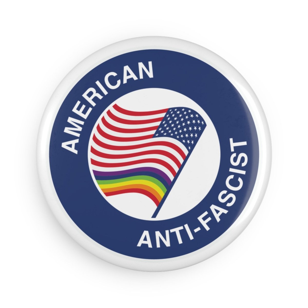 Free Oppression - Home Decor - American Anti - Fascist Round Button Magnet – Pro - Democracy Pride Magnet, Political Activist Home & Office Decor for Equality & Justice
