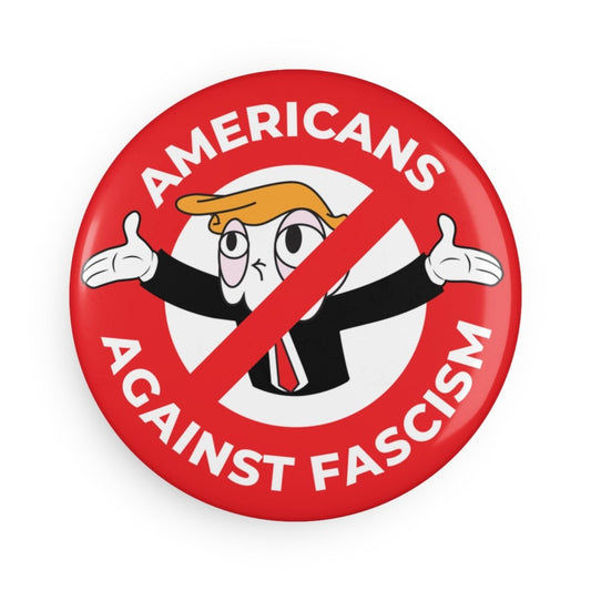 Free Oppression - Home Decor - Americans Against Fascism - Round Button Magnet - 1 & 10 pcs