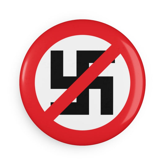 Free Oppression - Home Decor - Anti - Nazi Round Button Magnet – Pro - Democracy Activist Fridge Magnet – Anti - Fascist Political Statement for Home, Office, or Events – 1 - Pack or 10 - Pack