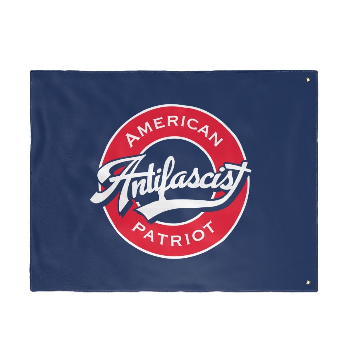 Free Oppression - Home Decor - Antifascist American Patriot - Double Sided Flag - Baseball & Pro Democracy Theme