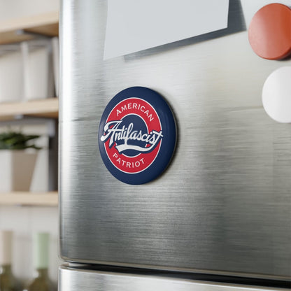 Free Oppression - Home Decor - Antifascist American Patriot - Round Button Magnet - 1 & 10 pcs - Baseball & Pro - Democracy