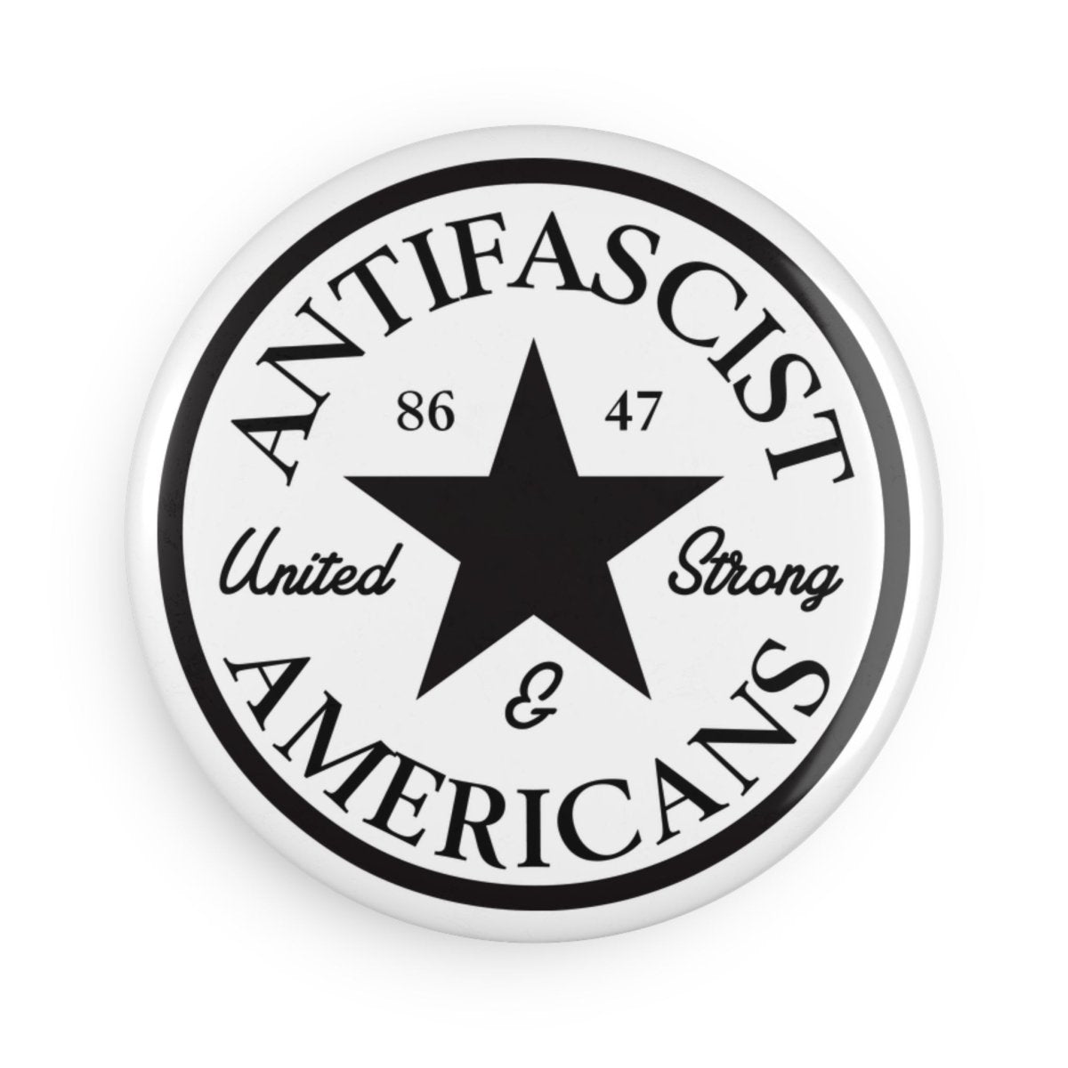 Free Oppression - Home Decor - Antifascist Americans - Round Button Magnet - 1 & 10 pcs - Pro - Democracy Anti - Authoritarian