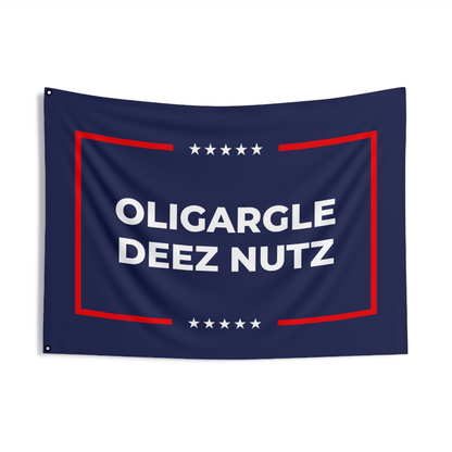 Free Oppression - Home Decor - Oligargle Deez Nutz Double Sided Flag