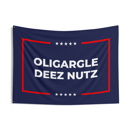Free Oppression - Home Decor - Oligargle Deez Nutz Double Sided Flag