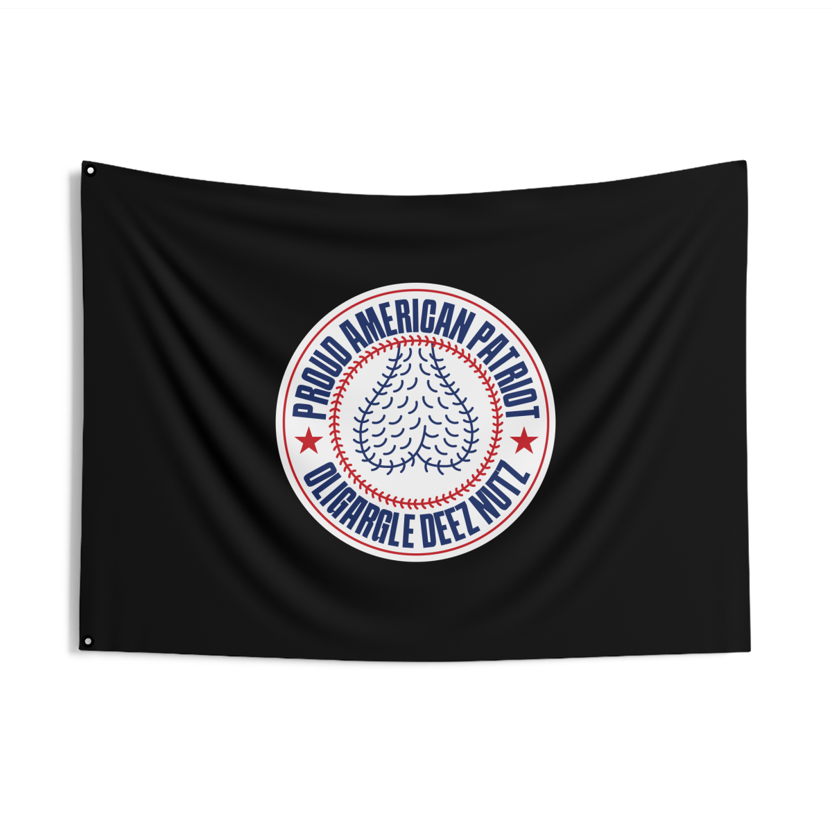Free Oppression - Home Decor - Proud American Patriot Oligargle Deez Nutz Double Sided Flag