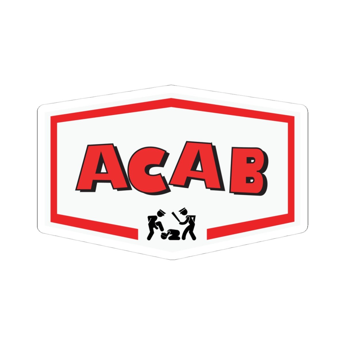 Free Oppression - Kiss - Cut Sticker - ACAB – Kiss - Cut Sticker