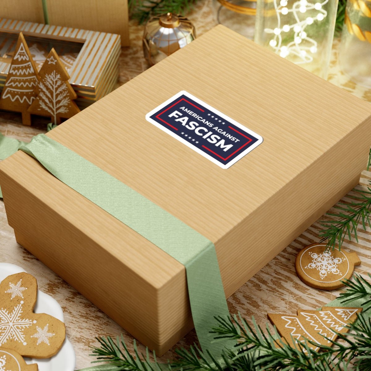 Free Oppression - Kiss - Cut Sticker - Americans Against Fascism – Kiss - Cut Sticker