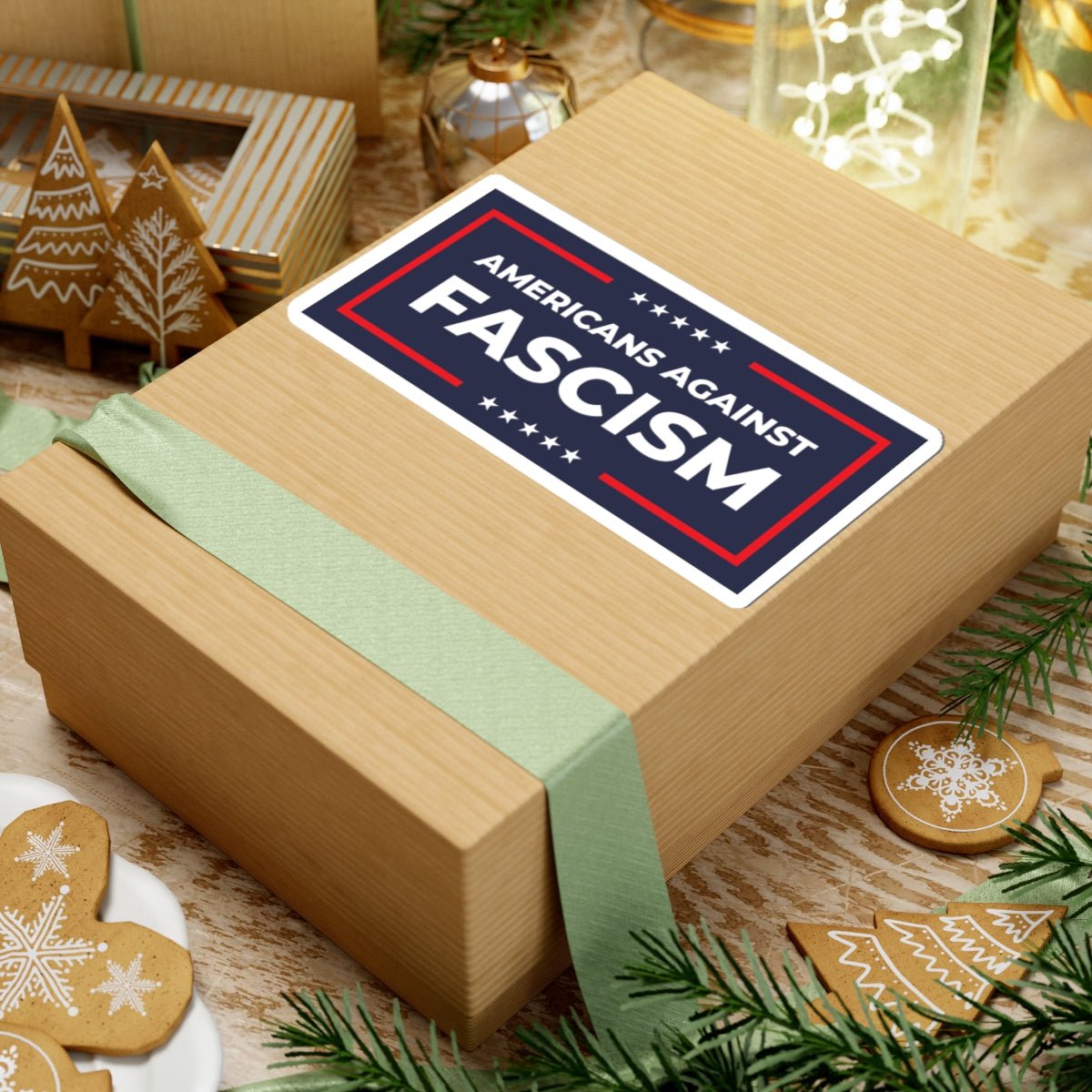 Free Oppression - Kiss - Cut Sticker - Americans Against Fascism – Kiss - Cut Sticker