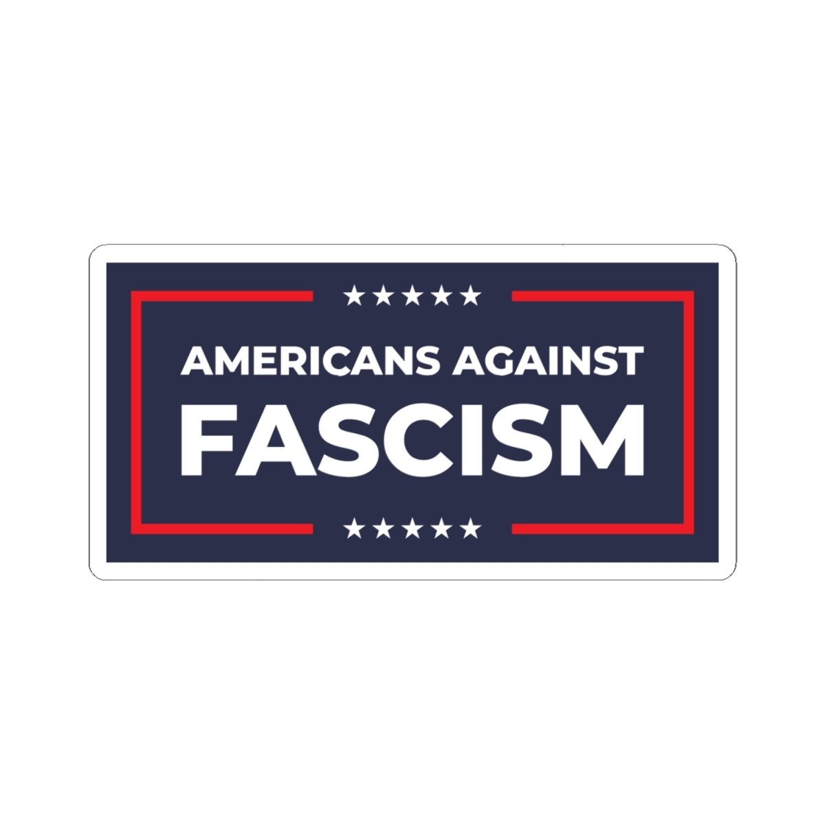Free Oppression - Kiss - Cut Sticker - Americans Against Fascism – Kiss - Cut Sticker