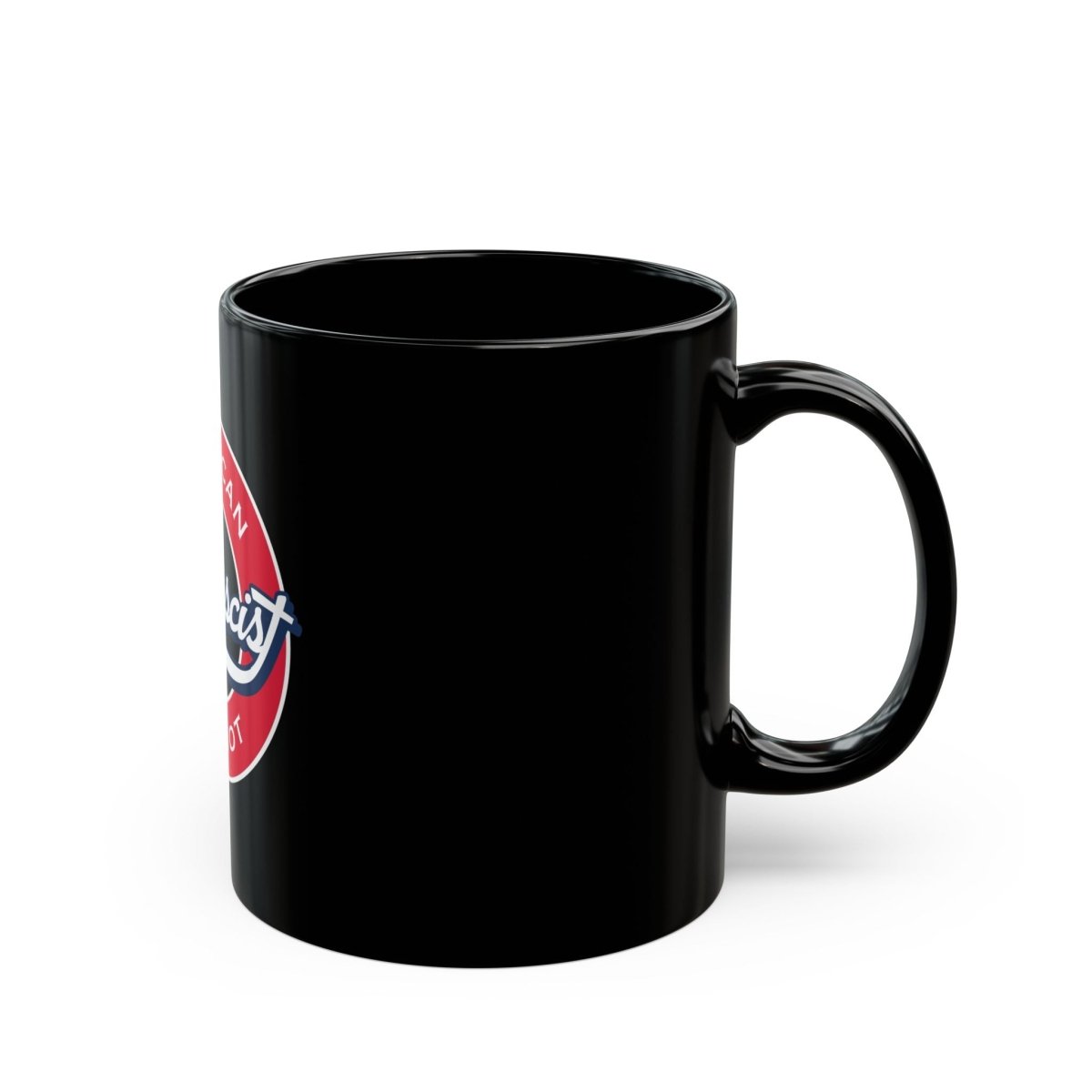 Free Oppression - Mug - Antifascist American Patriot - Black Ceramic Mug - Anti Fascist Patriotic Coffee Cup