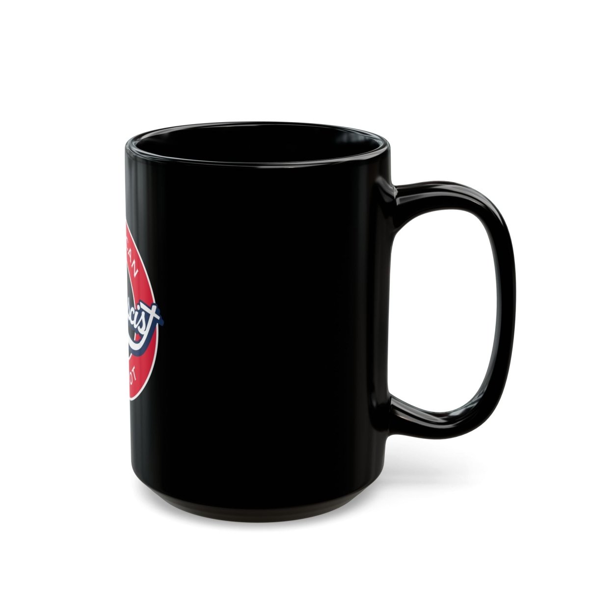 Free Oppression - Mug - Antifascist American Patriot - Black Ceramic Mug - Anti Fascist Patriotic Coffee Cup