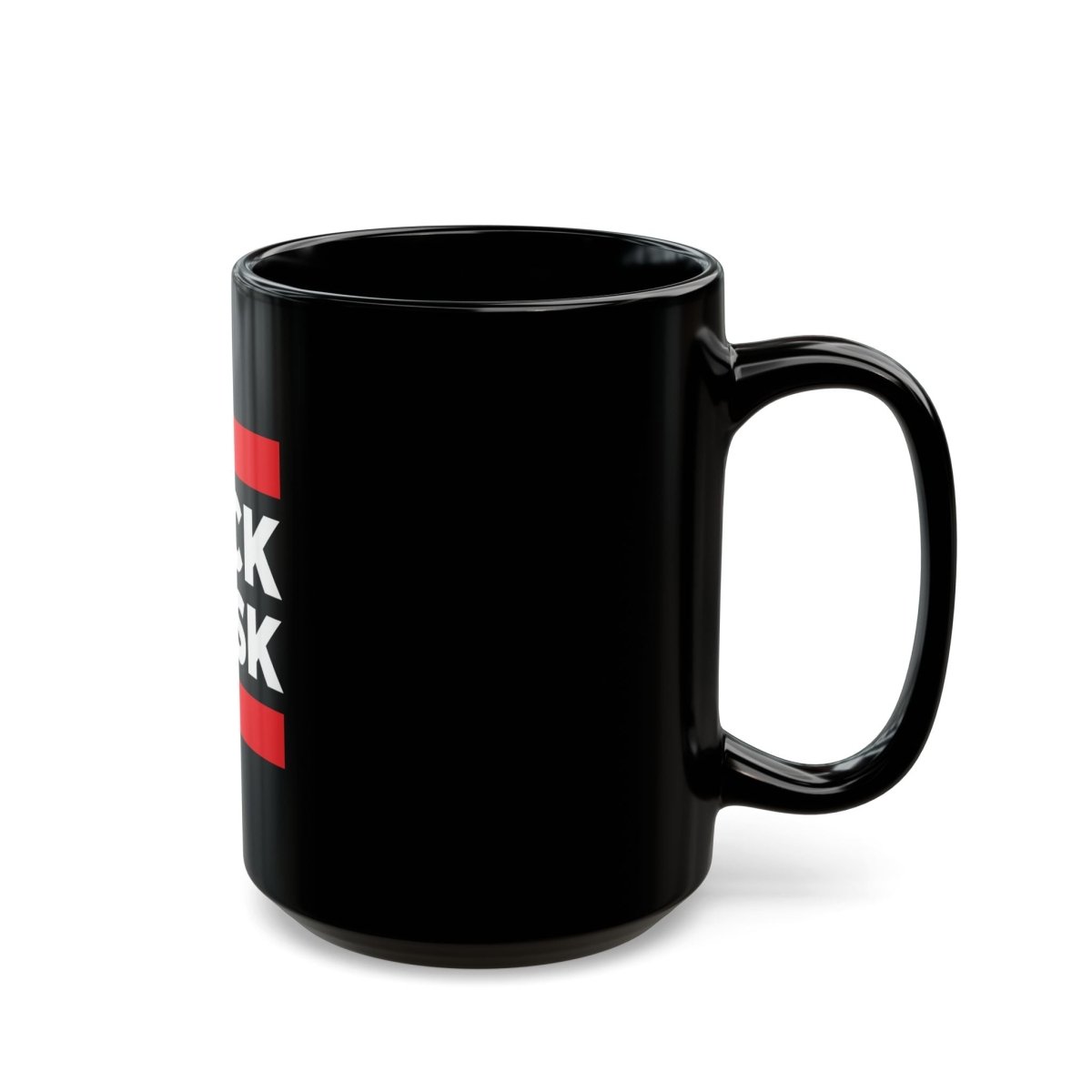 Free Oppression - Mug - Fuck Musk - Black Ceramic Mug - Bold Anti - Billionaire Protest Cup
