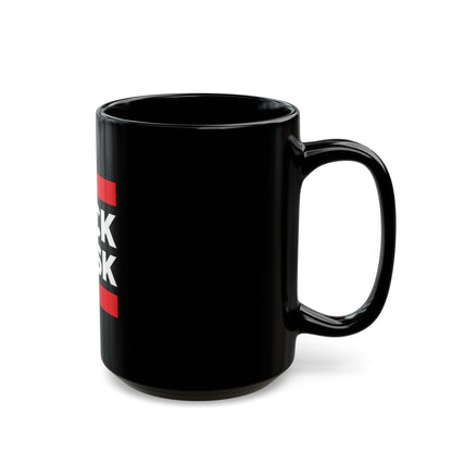 Free Oppression - Mug - Fuck Musk - Black Ceramic Mug - Bold Anti - Billionaire Protest Cup