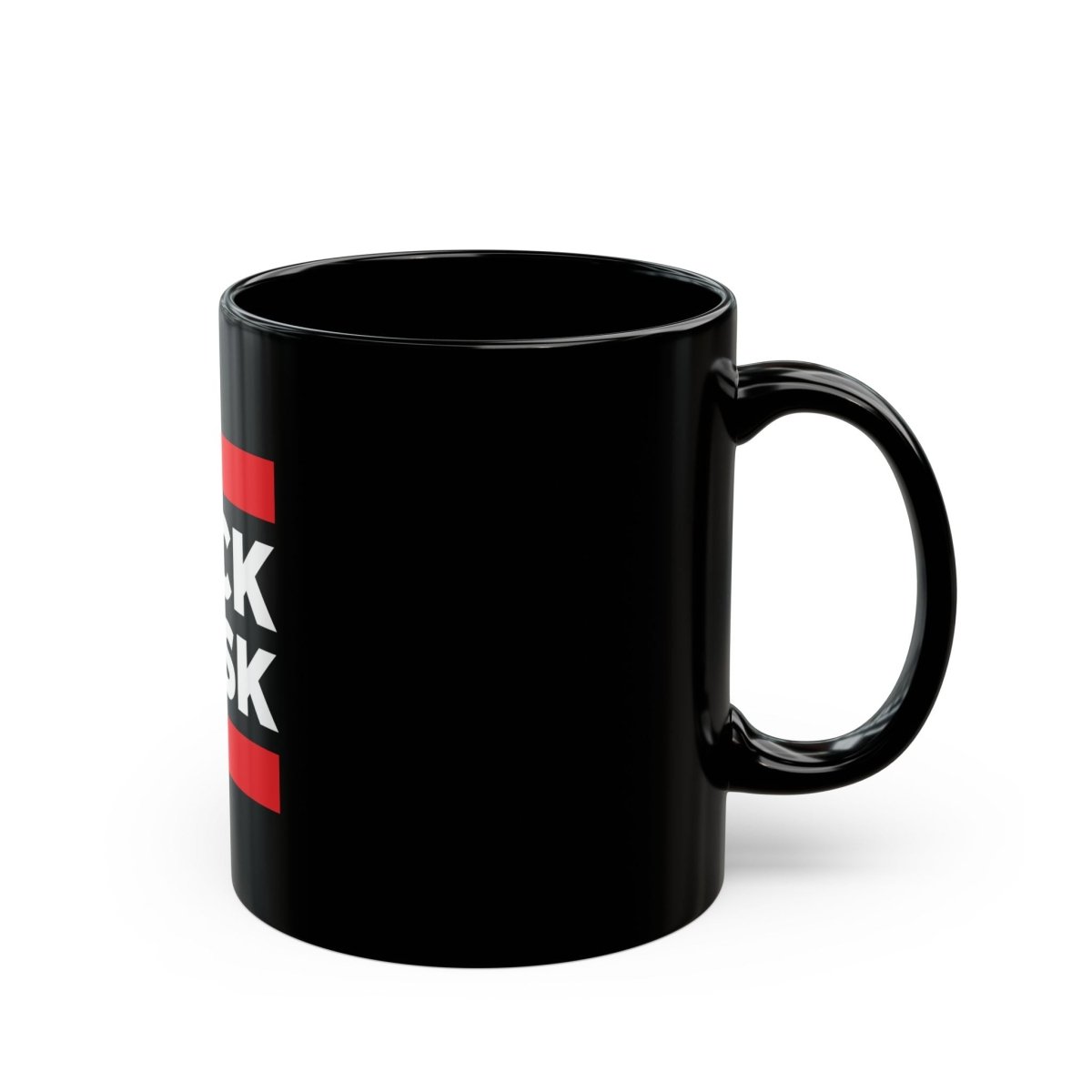 Free Oppression - Mug - Fuck Musk - Black Ceramic Mug - Bold Anti - Billionaire Protest Cup