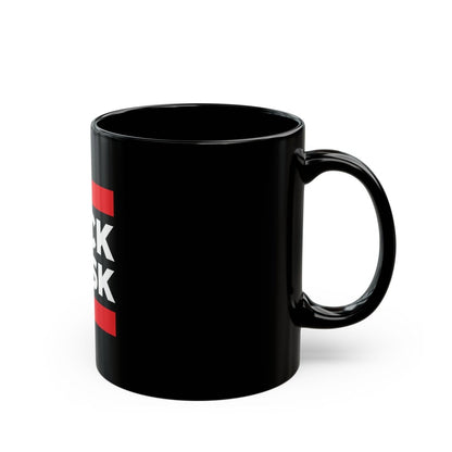 Free Oppression - Mug - Fuck Musk - Black Ceramic Mug - Bold Anti - Billionaire Protest Cup