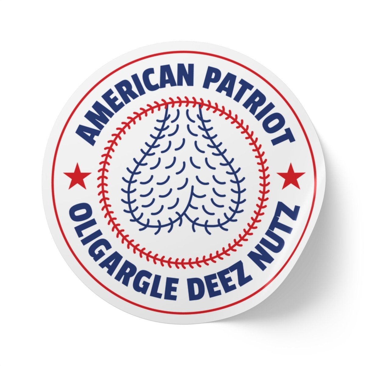Free Oppression - Paper products - American Patriot Oligargle Deez Nutz - Round Sticker Roll
