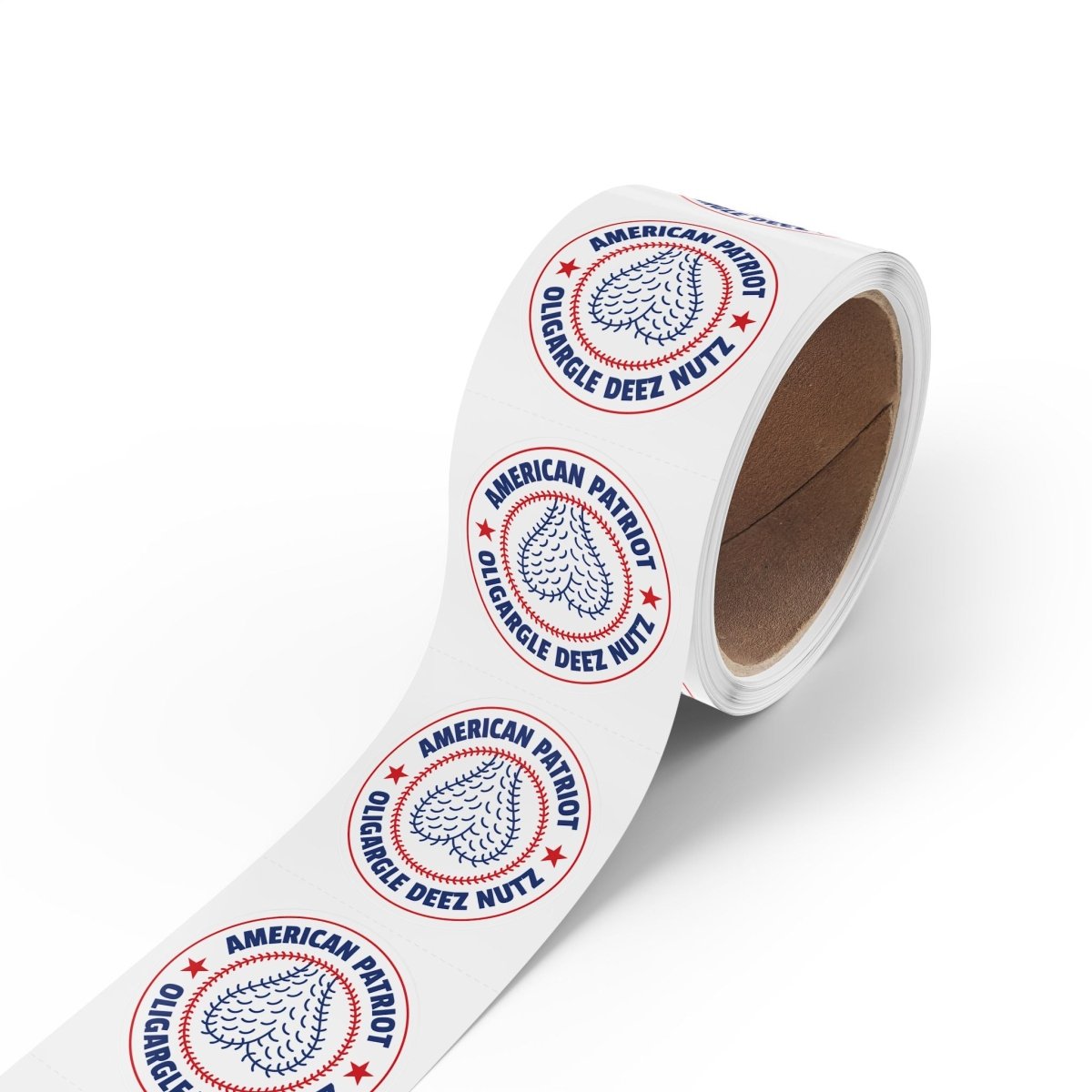 Free Oppression - Paper products - American Patriot Oligargle Deez Nutz - Round Sticker Roll