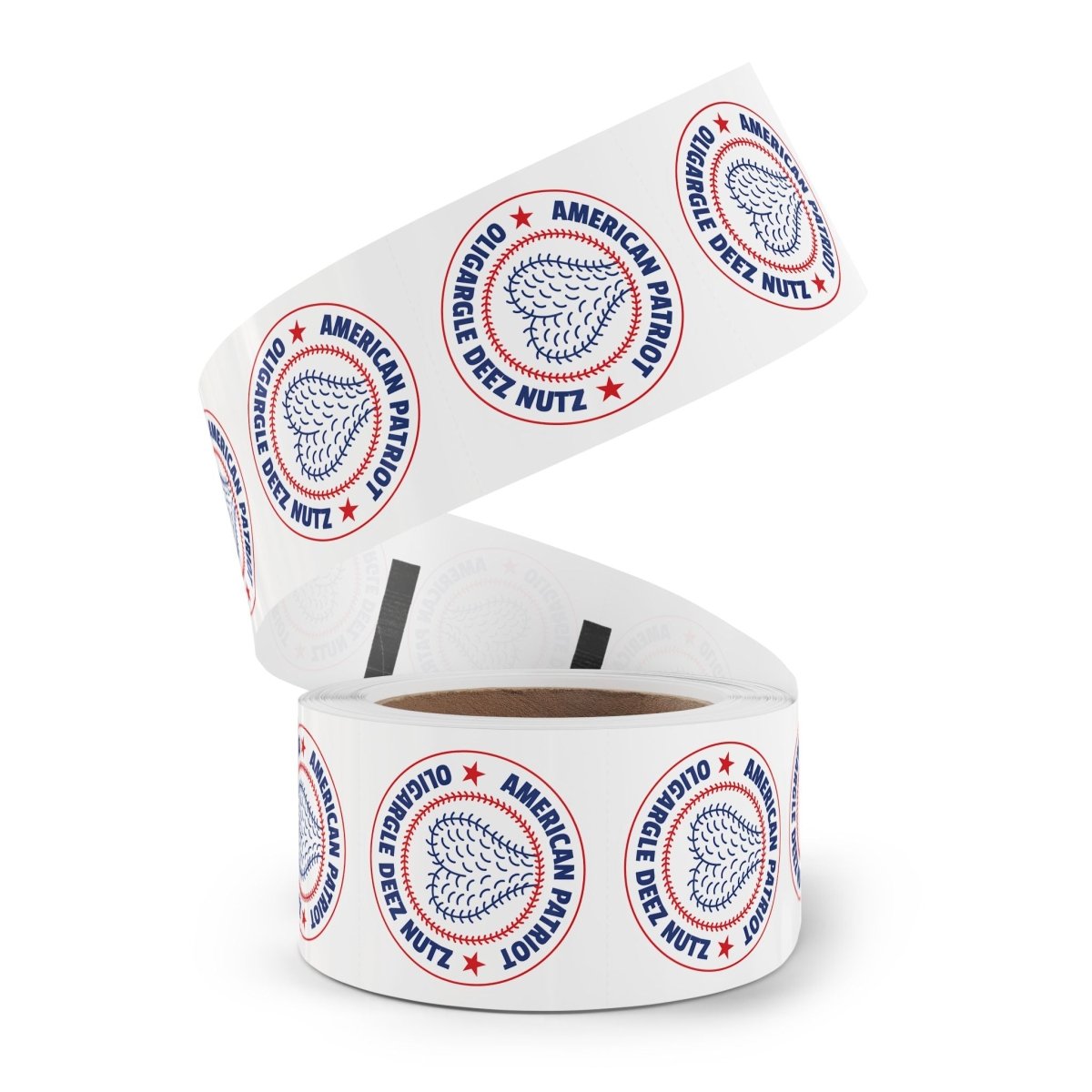 Free Oppression - Paper products - American Patriot Oligargle Deez Nutz - Round Sticker Roll