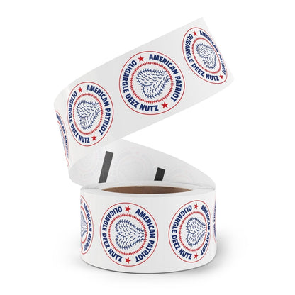 Free Oppression - Paper products - American Patriot Oligargle Deez Nutz - Round Sticker Roll