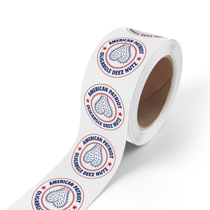 Free Oppression - Paper products - American Patriot Oligargle Deez Nutz - Round Sticker Roll