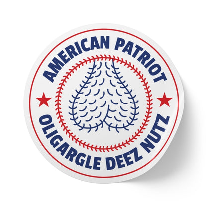 Free Oppression - Paper products - American Patriot Oligargle Deez Nutz - Round Sticker Roll